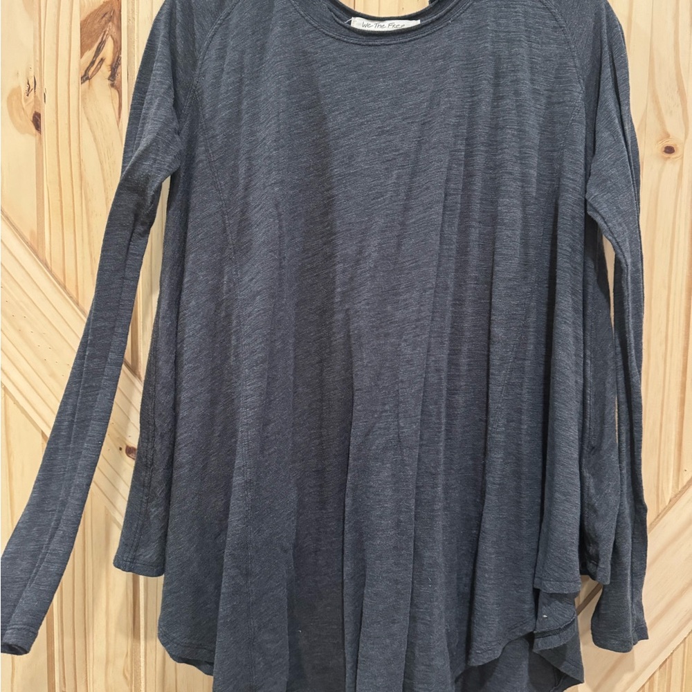 Free People Women's Gray Long Sleeve Top